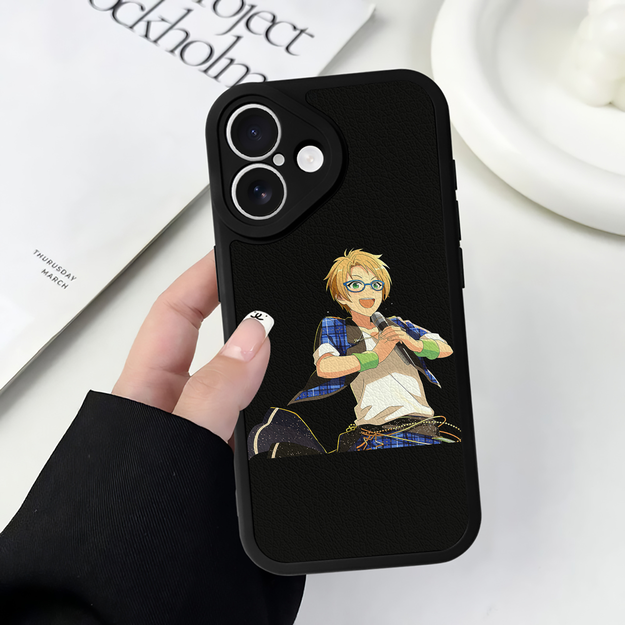 （画像用） あんさんぶるスターズ! Ensemble Stars 【iPhone 16シリーズ対応】シリコンスマホケース（レザー調） 材質：シリコン